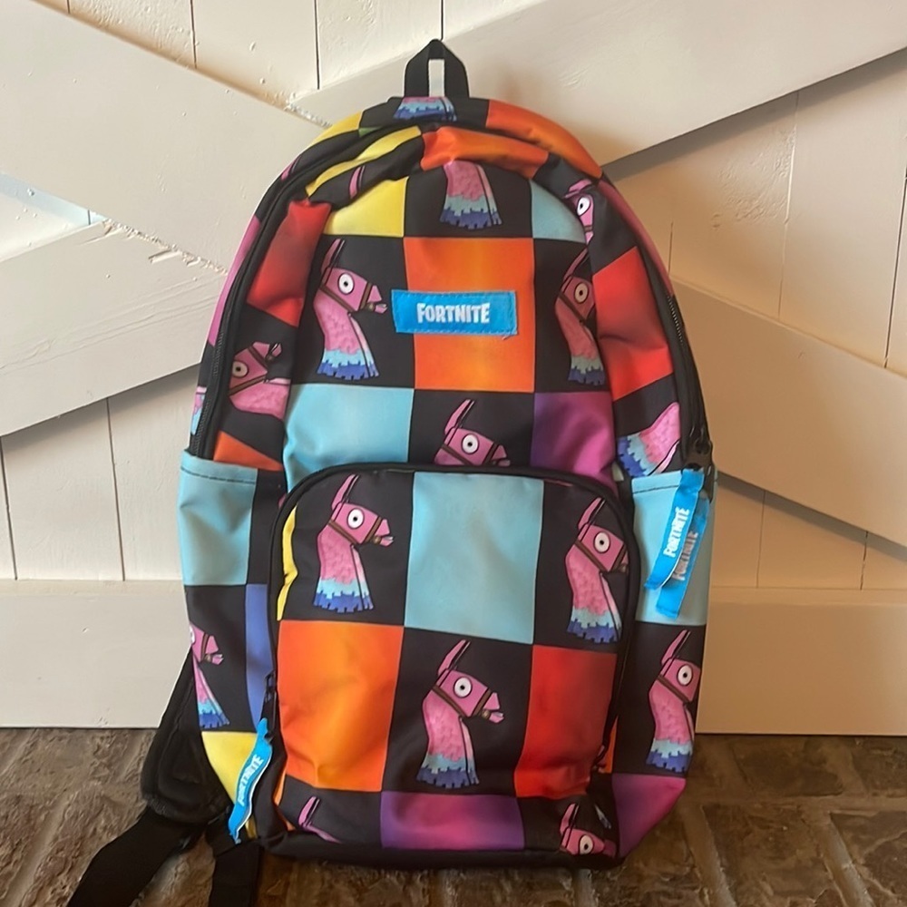 Fortnite llama pinata sling back bookbag backpack